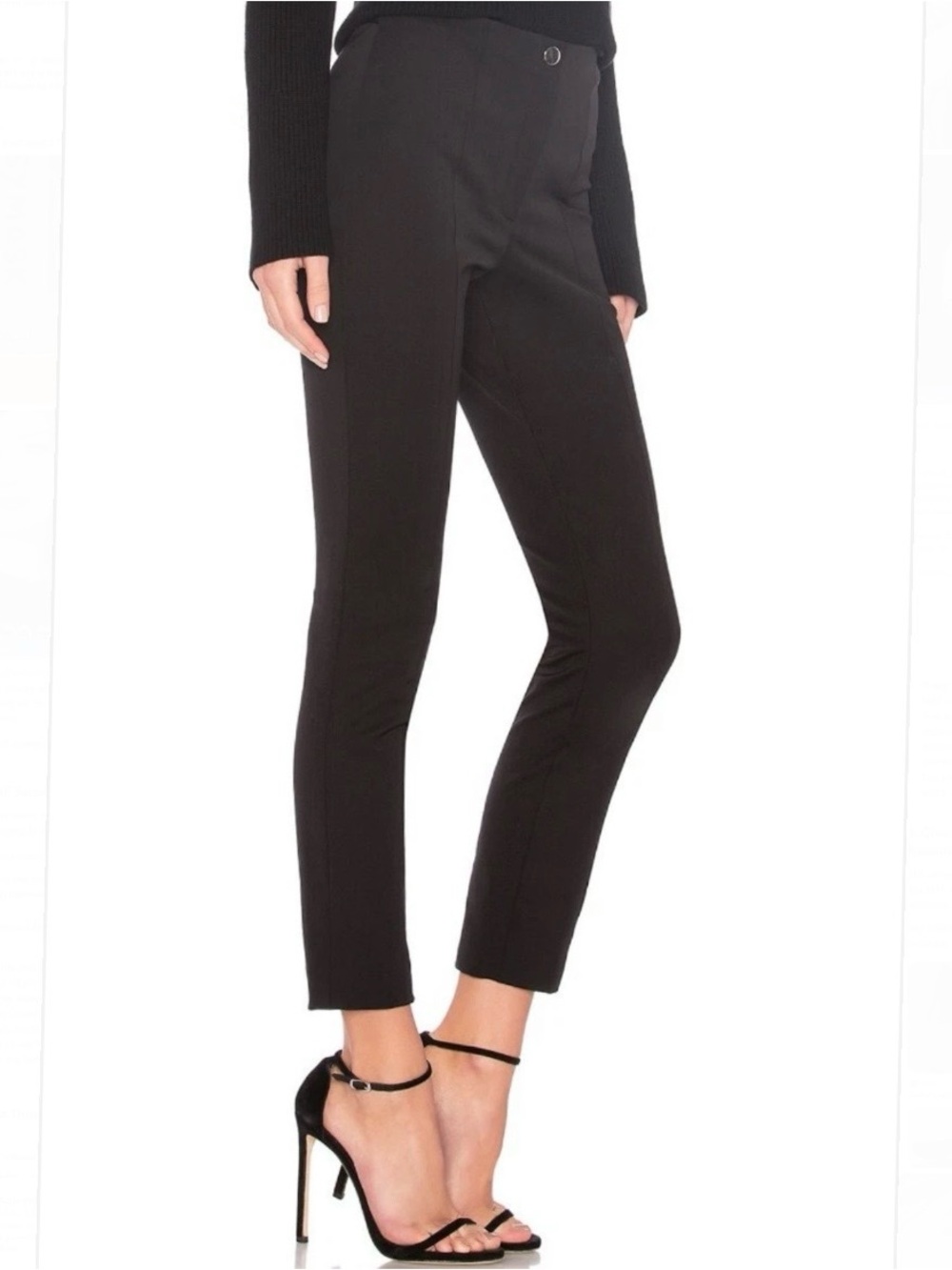 Theory Black Clean Cigarette Modern Ski Pants Technical Stretch Trouser Sz 4
